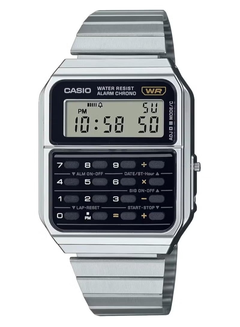Casio CA-500WE-1A Vintage Calculator Men's Watch - Image 1